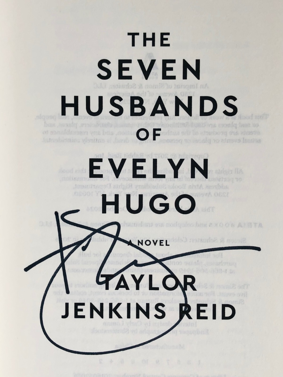 SIGNED The Seven Husbands of Evelyn Hugo DELUXE EDITION by Taylor Jenkins Reid