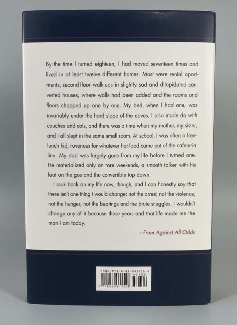 Scott Brown Against All Odds Hardcover w/ Dust Jacket HarperCollins Memoir