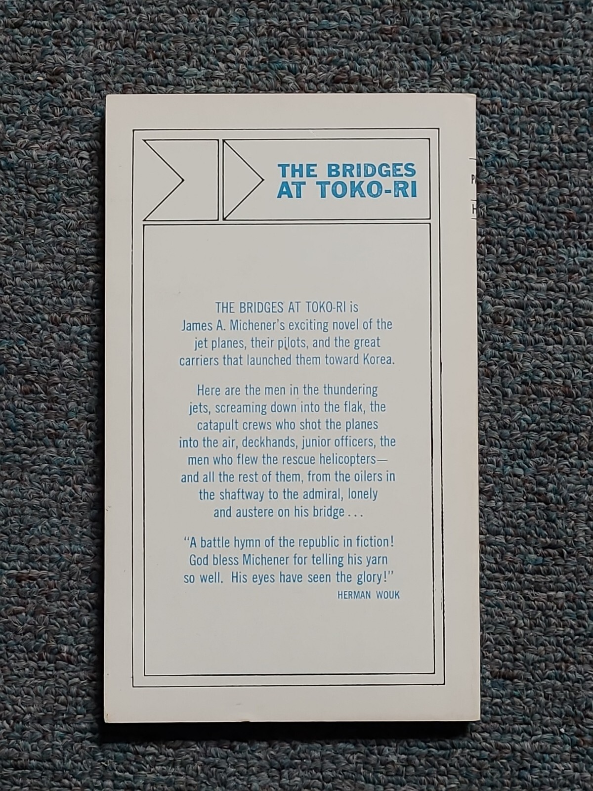 The Bridges at Toko-Ri by A. Michener James (1960s, Mass Market) New unread copy