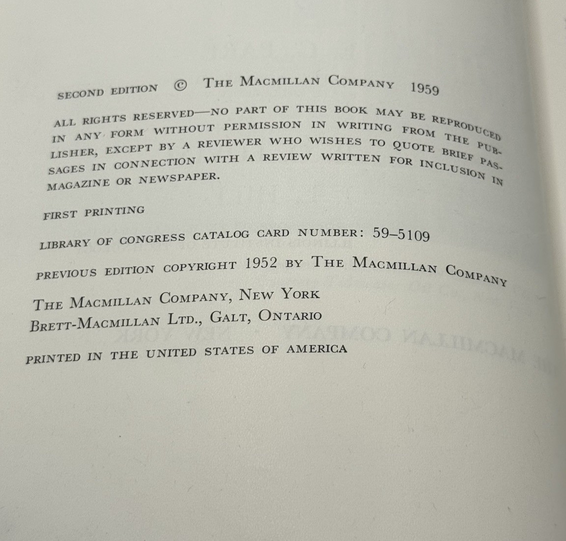 Descriptive Geometry 1959 Second edition By The Macmillan Company