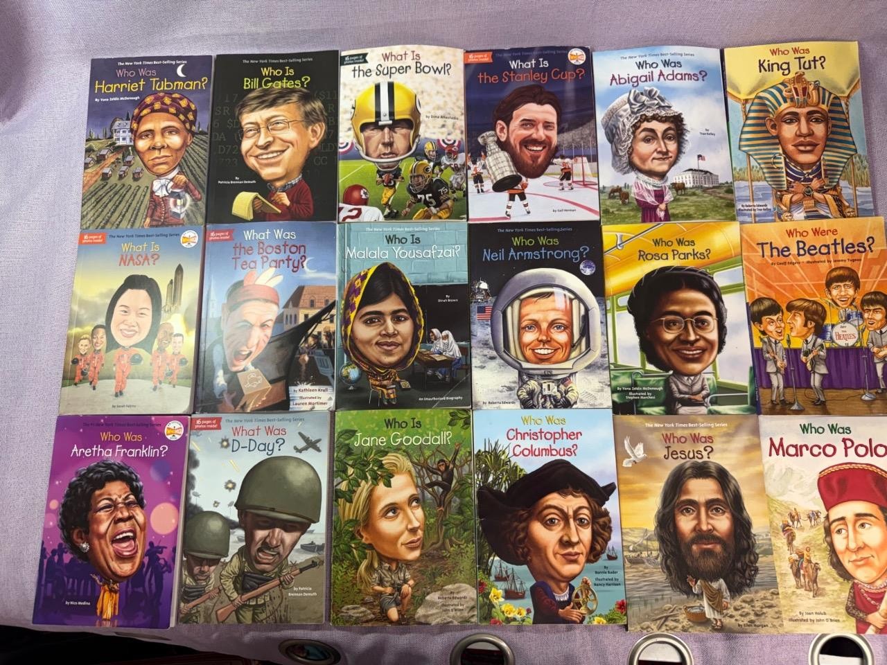 LOT of 10 WHO WAS/ WHAT WAS/ WHO IS/ WHERE IS Books Random Titles FREE SHIPPING