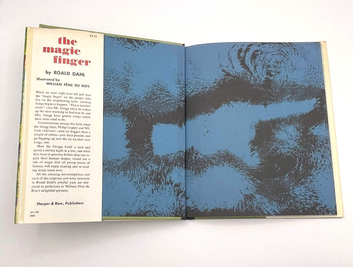 Roald Dahl The Magic Finger 1966 Harper Row Hardcover Dust Jacket 1st Ed.