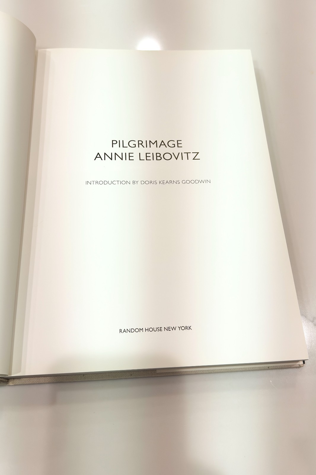 Pilgrimage by Annie Leibovitz – 2011 first edititon