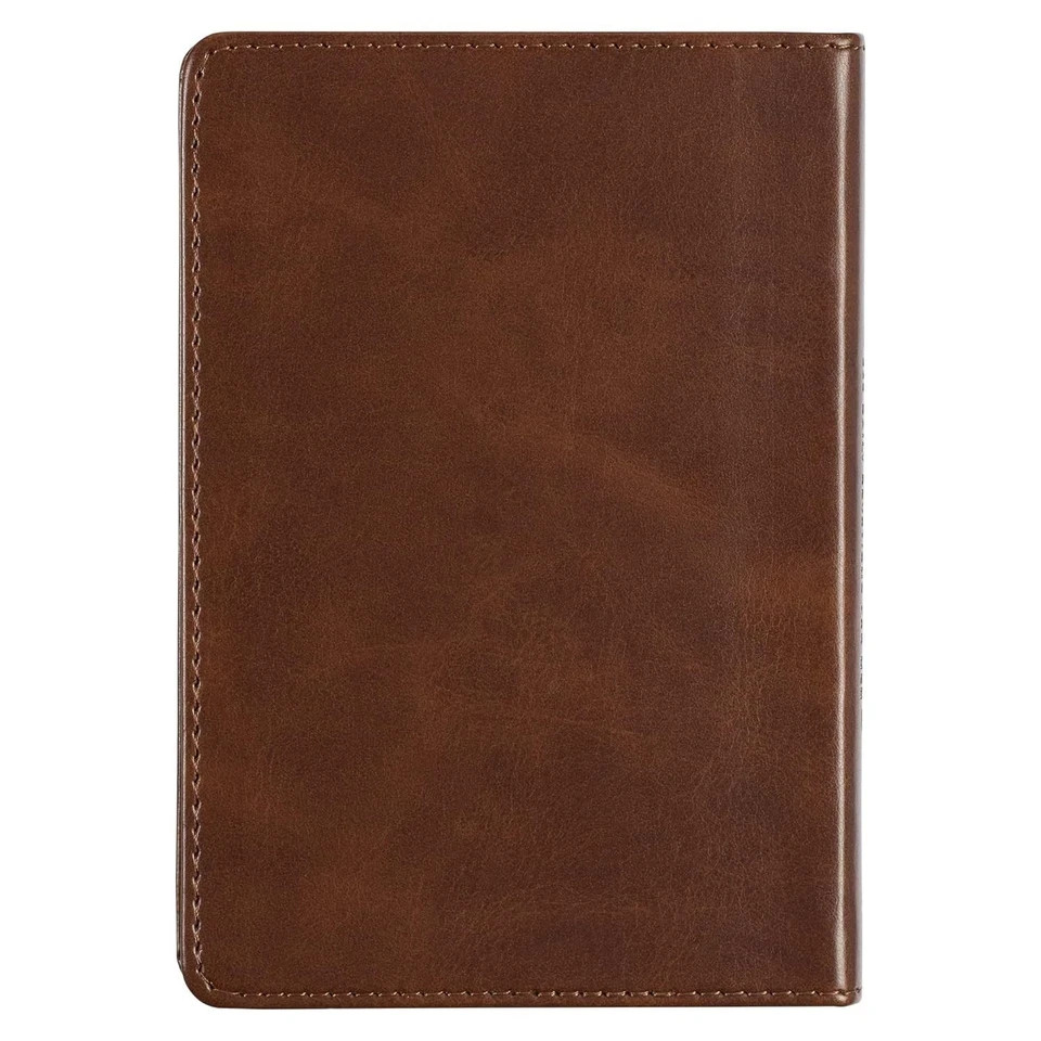 One Minute with God for Men 365 Devotions, Brown Faux Leather Flexcover