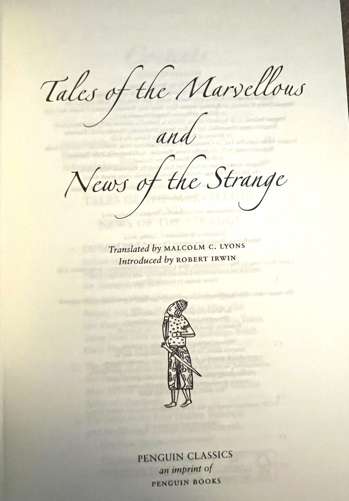 Tales of the Marvellous and News of the Strange Hardcover New