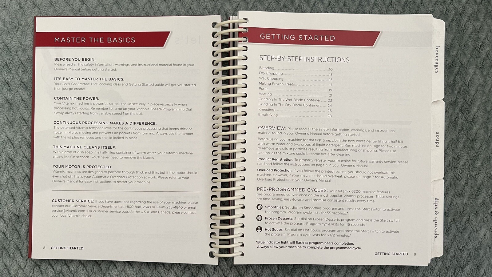 VITAMIX 6300 2012 SAVOR Recipes Vita-Mix Spiral Bound Cookbook