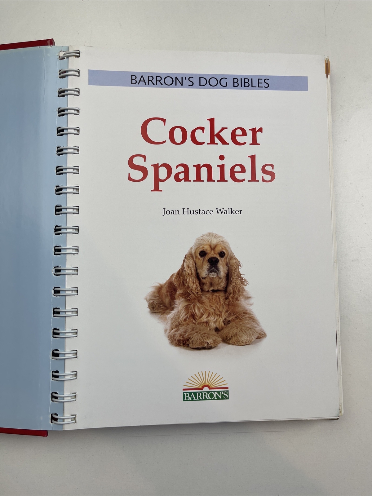 Barron’s Dog Bibles Cocker Spaniels Spiral Hardcover with DVD Full Color