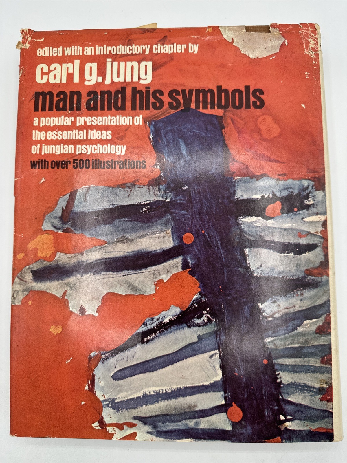 Man And His Symbols Carl G Jung Hardcover 1964 Review Copy Foldout Included HC D