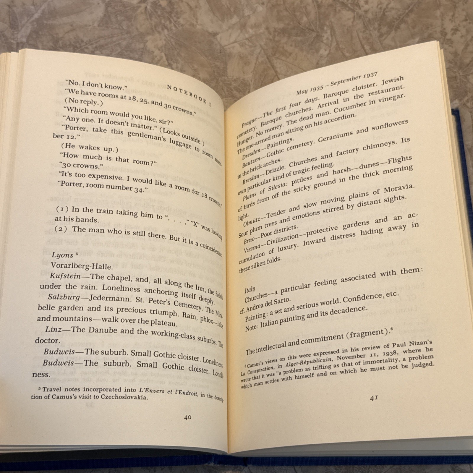 Notebooks 1935-1942 by Albert Camus