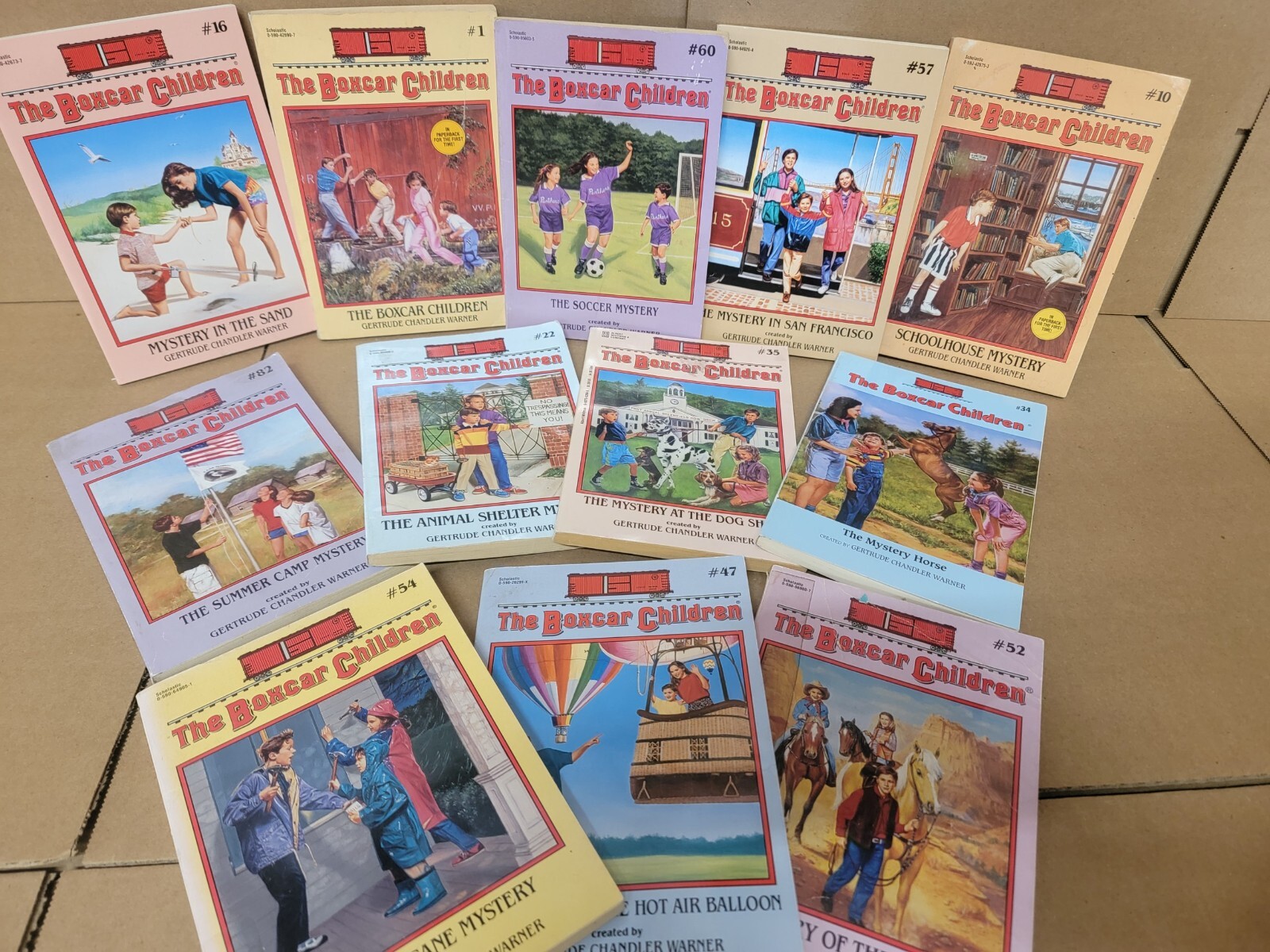 Lot of 10 of The Boxcar Children Gertrude Warner Chapter Books RANDOM MIX SET