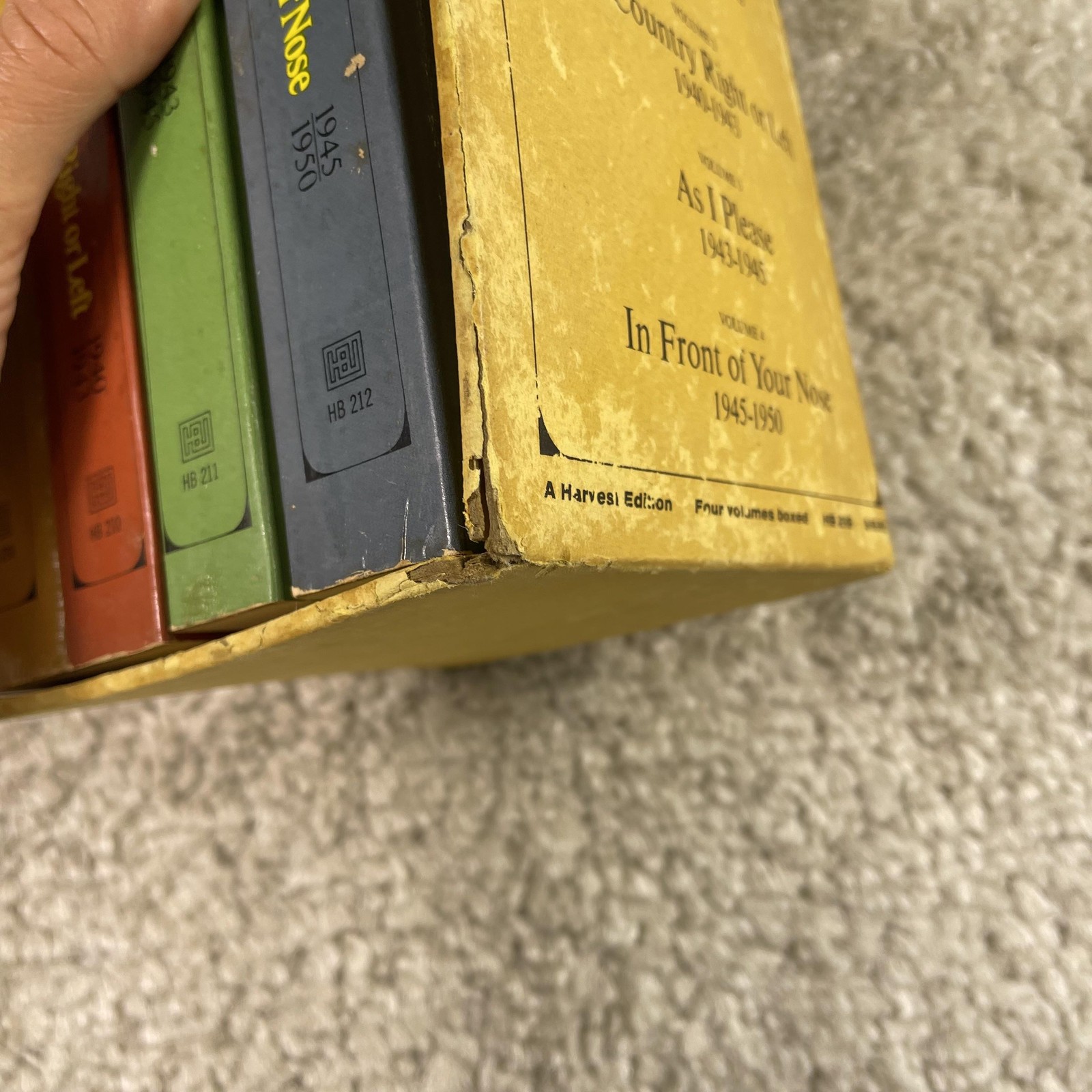 Vintage George Orwell Collected Essays Journalism Letters 4 PB Box Set Harvest