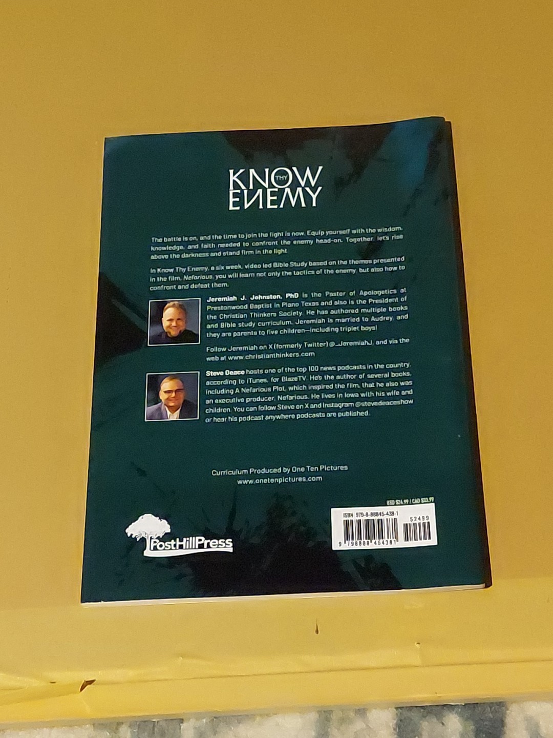 Know Thy Enemy A Nefarious Bible Study By Steve Deace And Jeremiah J. Johnston