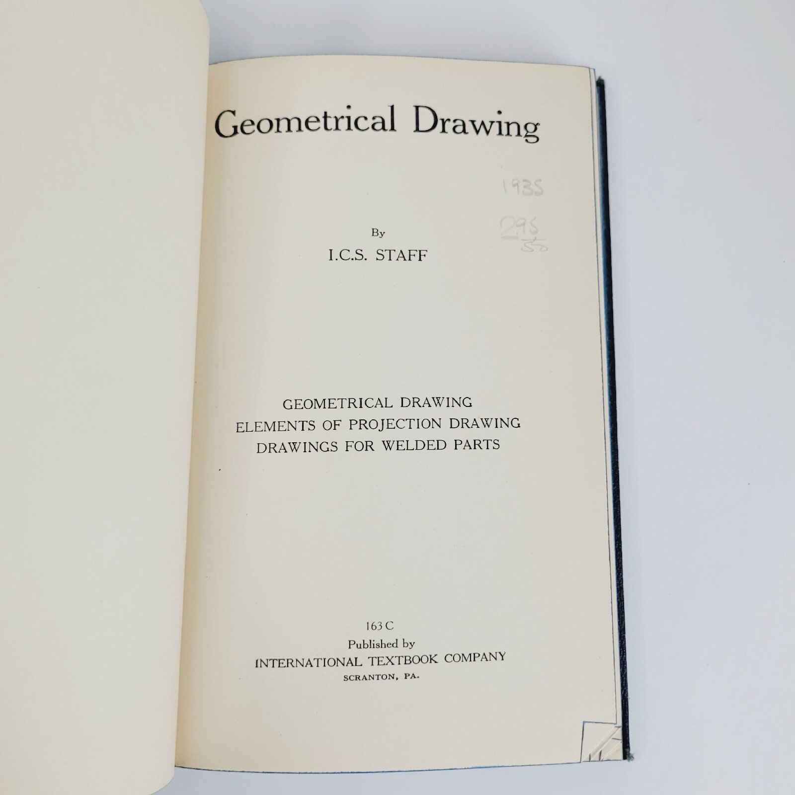 Geometrical Drawing 163C International Textbook Co. ICS Staff 1935