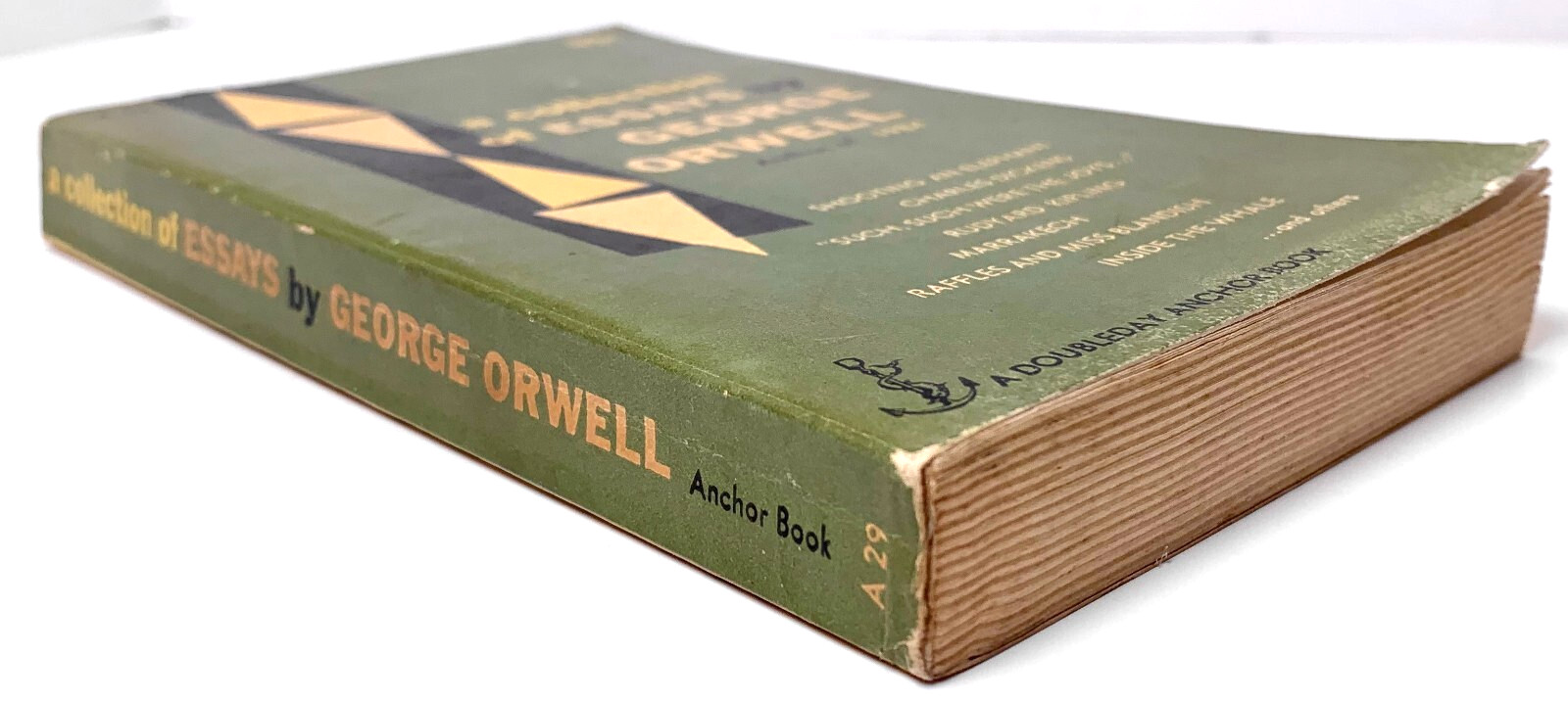 A Collection of Essays by George Orwell, 1954 Doubleday, 95¢ on cover, Very good