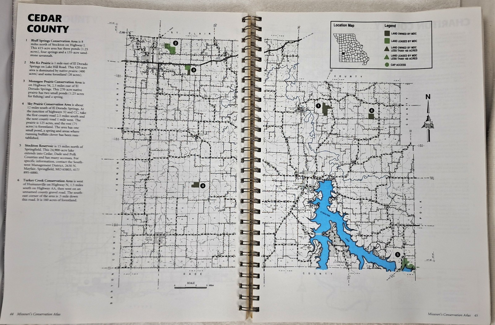 1995 Missouri’s Conservation Atlas A Guide To Exploring Your Conservation Lands