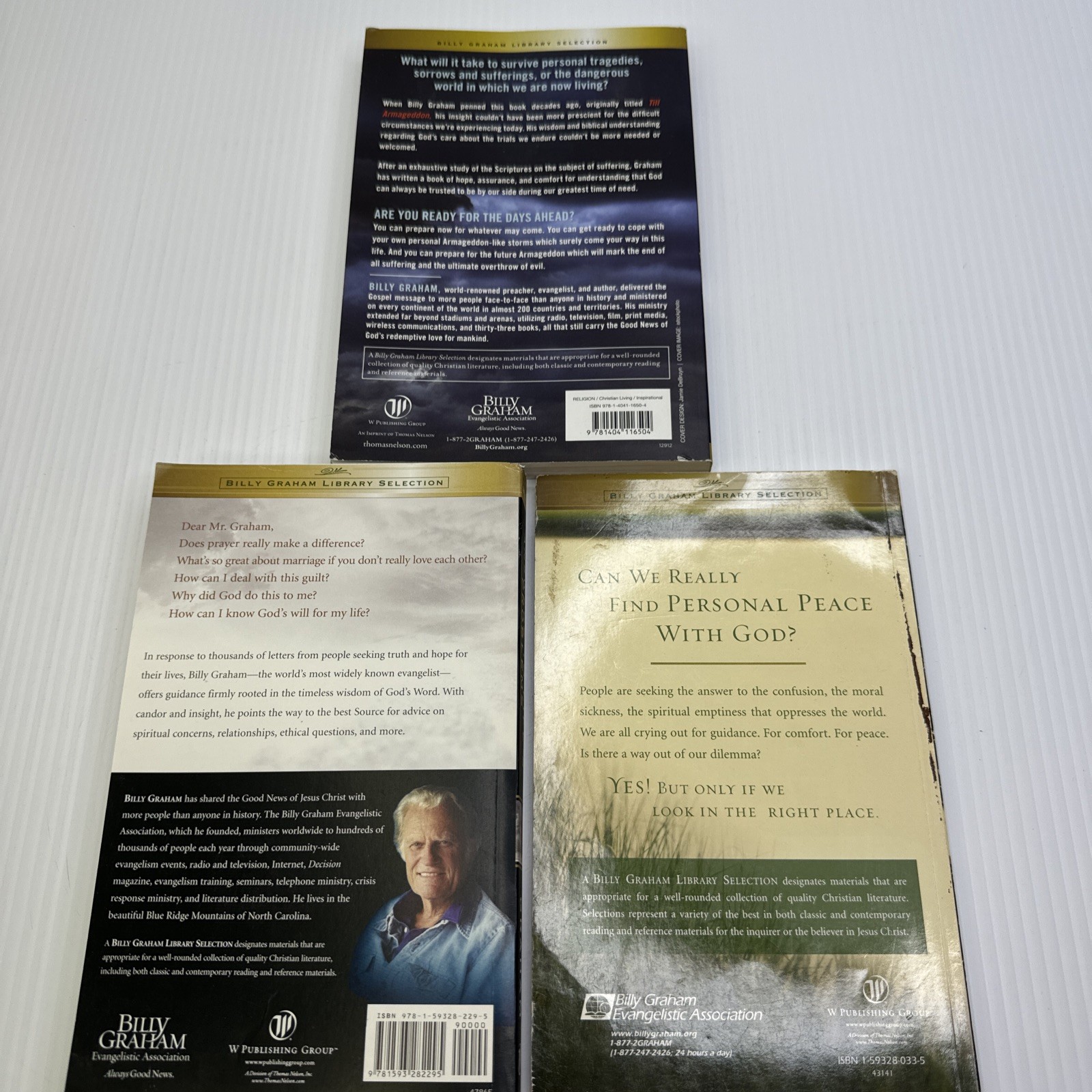 Billy Graham Library Lot of 27 PBs Billy Graham Erwin Lutzer MacArthur Tony Evan