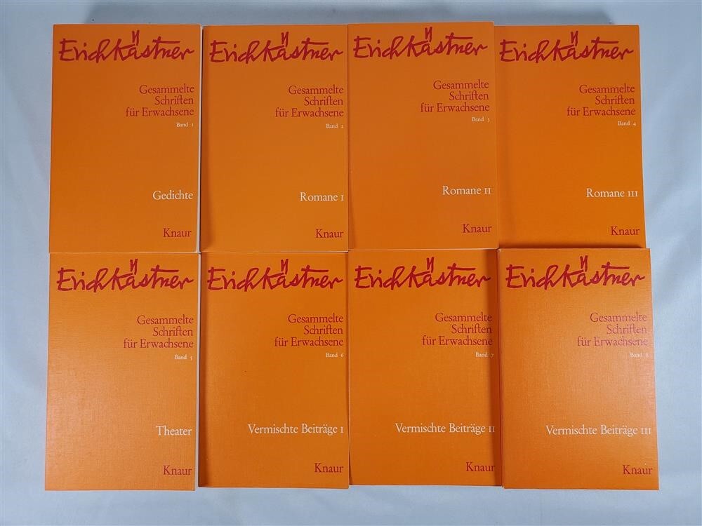Gesammelte Schriften Fur Erwachsene Collected Writings For Adults Erich Kastner