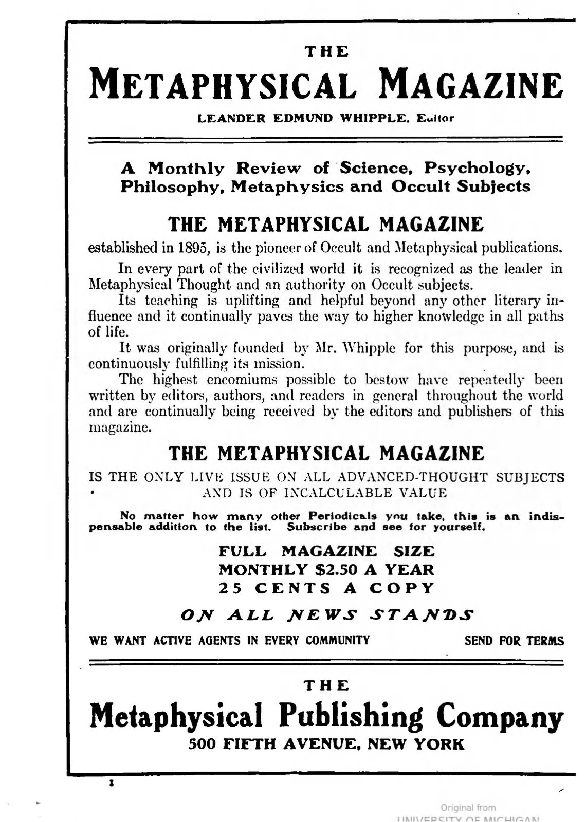 Metaphysical Magazine 1895-1908 full run on DVD or USB . 130 issues (occult).