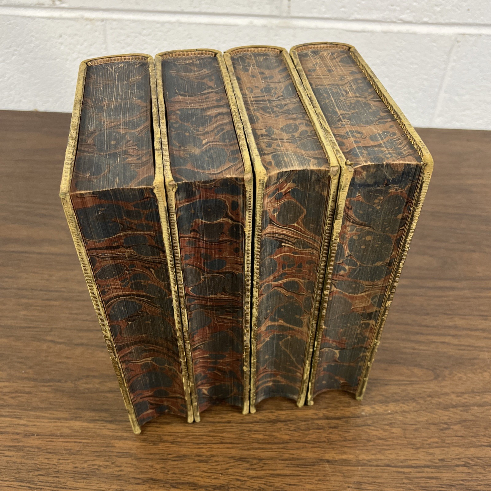 The Works Of William Shakespeare Four Volume Set 1866, D. Appleton & Co. Marbled
