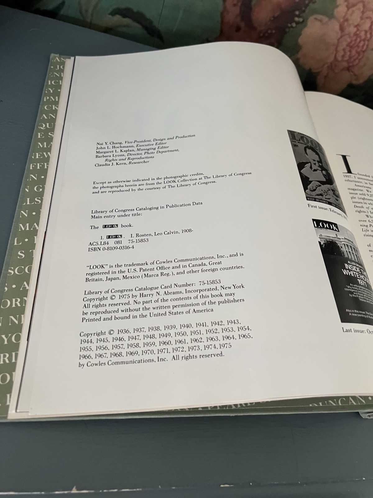 THE LOOK BOOK By Leo Rosten & Gardner Cowles – Hardcover