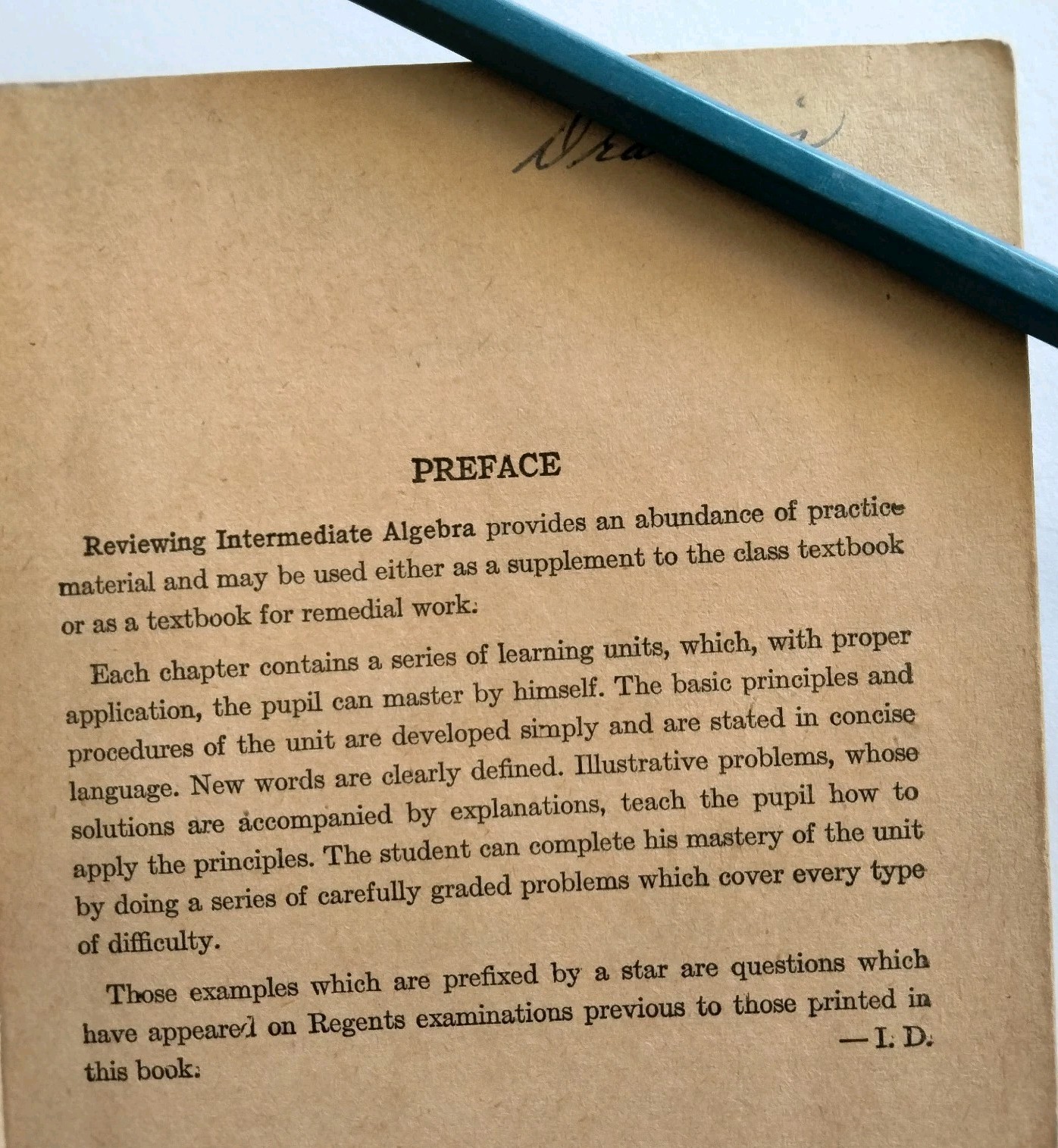 Amsco School Publications Reviewing Intermediate Algebra Mathematics Vintage