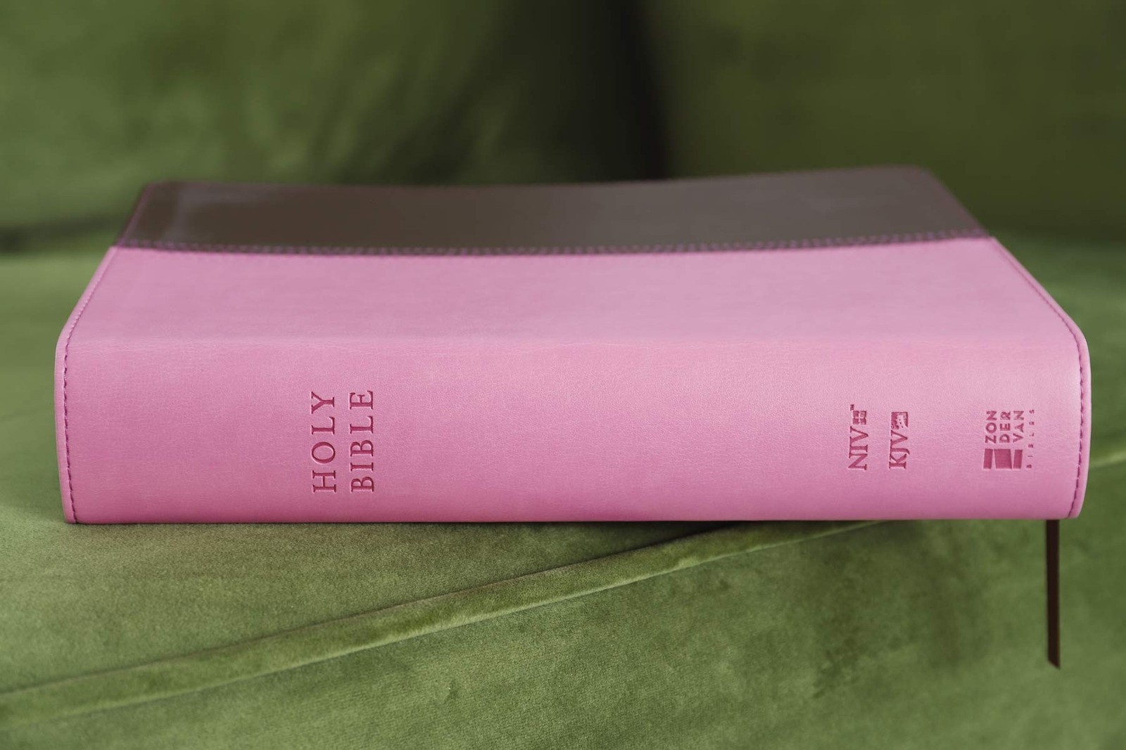NIV, KJV, Parallel Bible, Large Print, Leathersoft, Pink/Brown: The World’s T…
