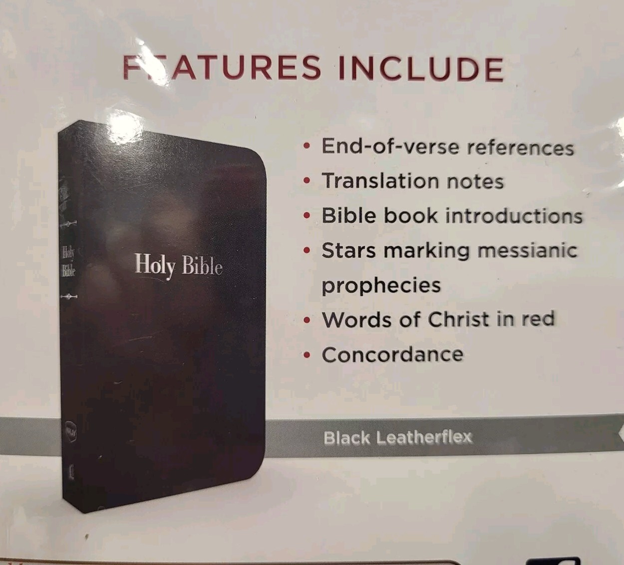 HOLY BIBLE New Sealed THOMAS NELSON Leatherflex GIANT PRINT Concordance NKJV