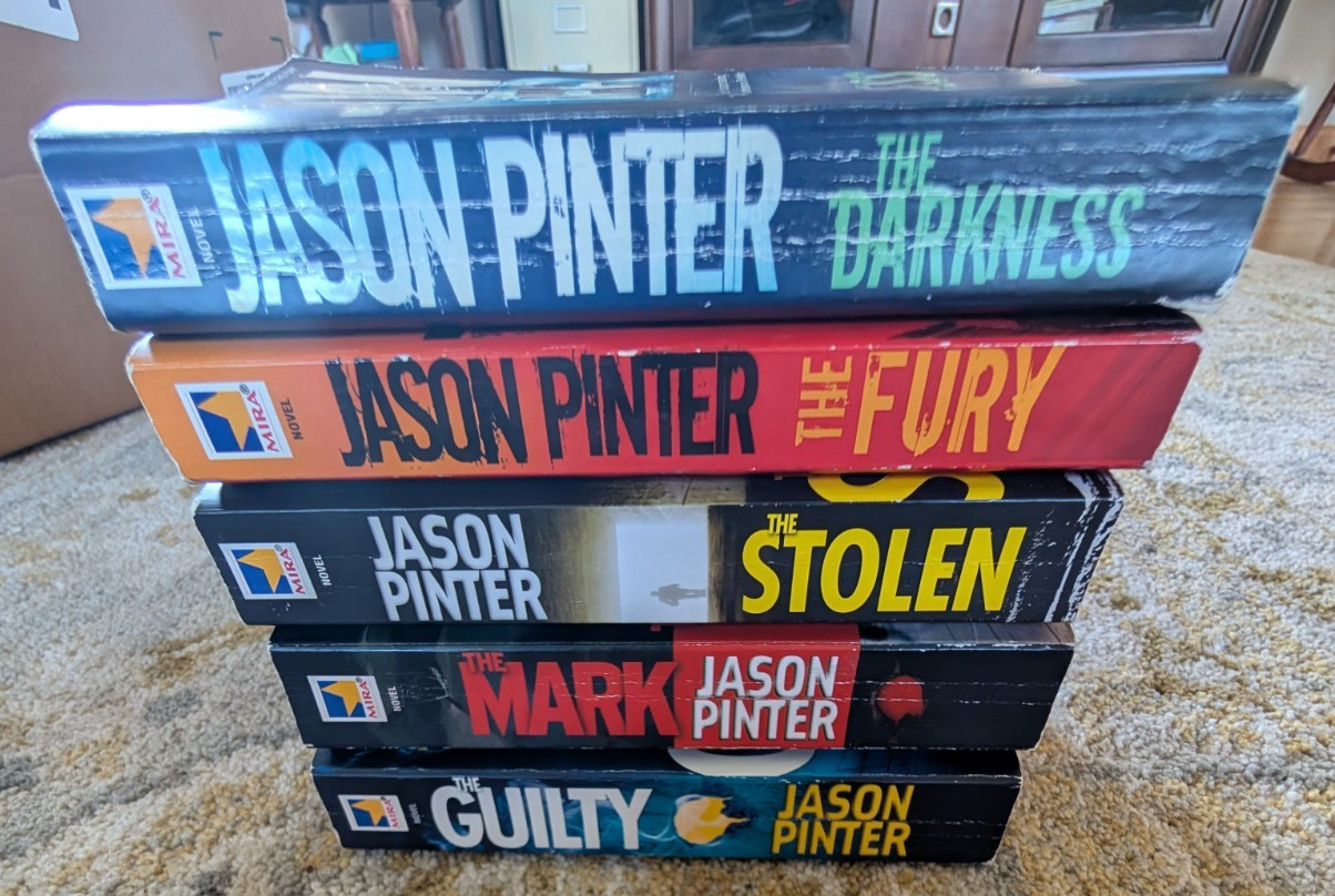 Lot Of 5 Jason Pinter Books Novels The Darkness, Stolen, Mark, Fury, Guilty PB