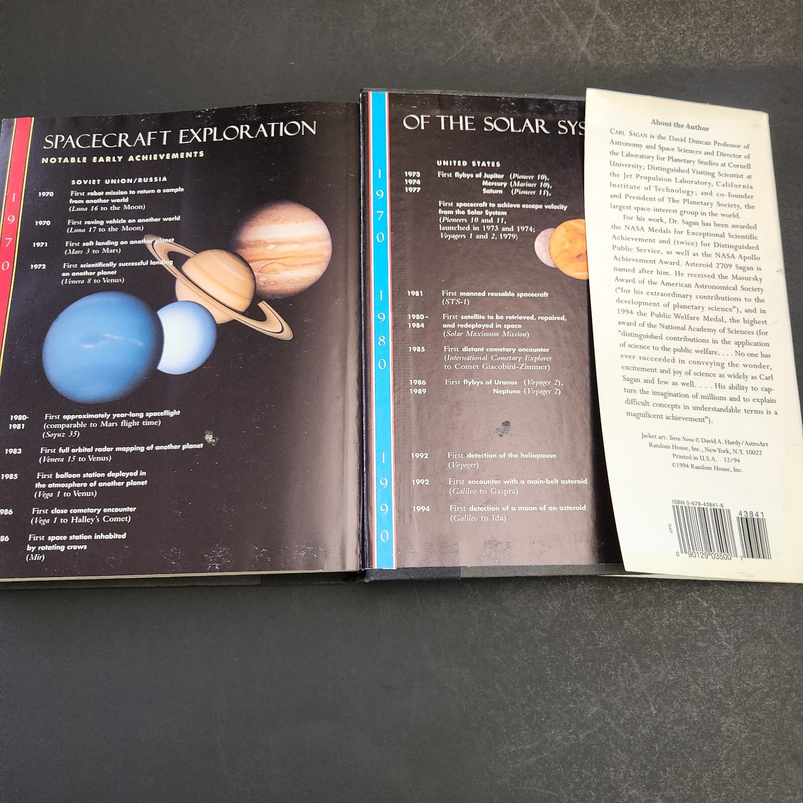 Pale Blue Dot * A Vision of the Human Future in Space 1st Edition- Carl Sagan