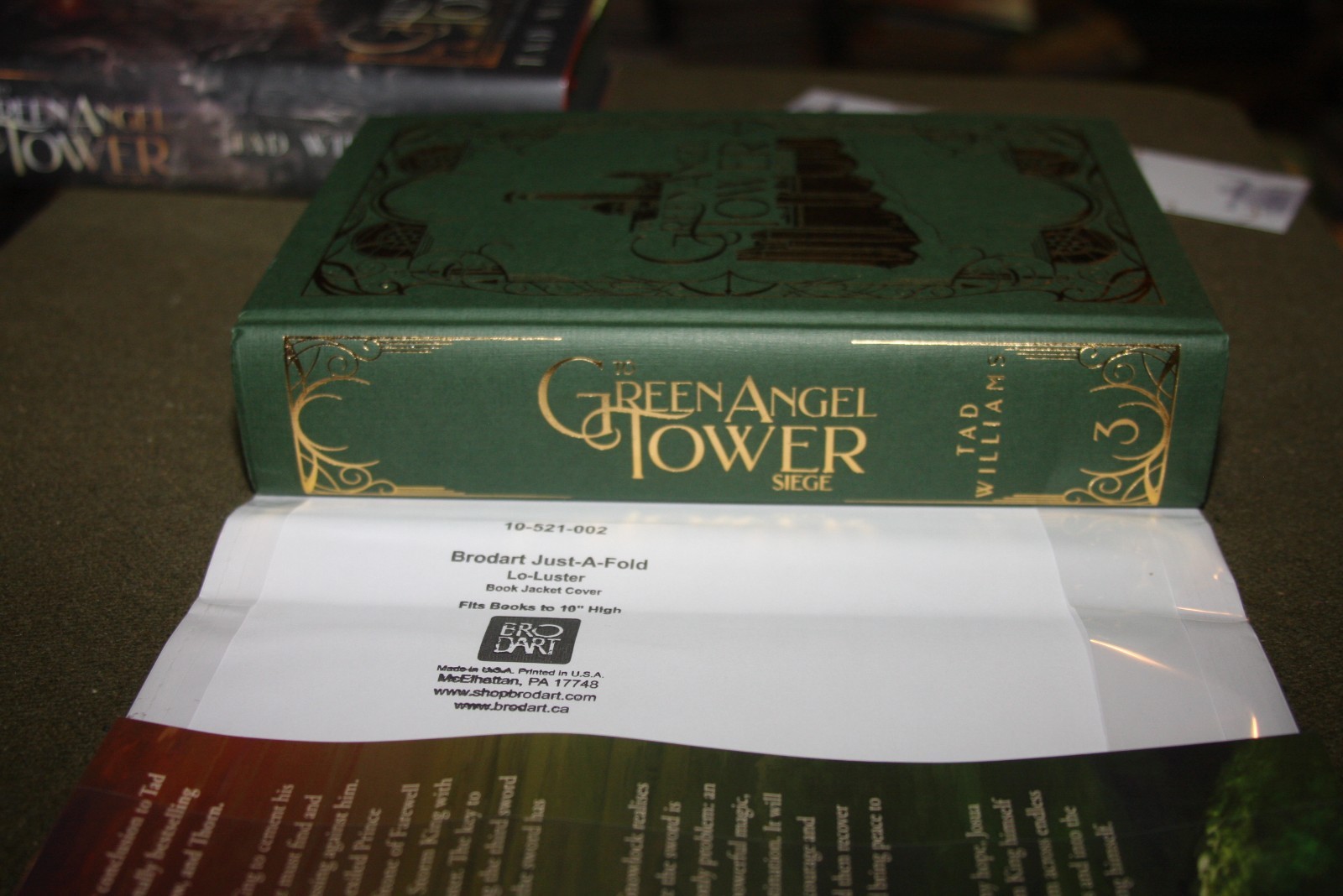 Lot of 2 Tad Williams HCs – Green Angel Tower Siege & Storm – Broken Binding