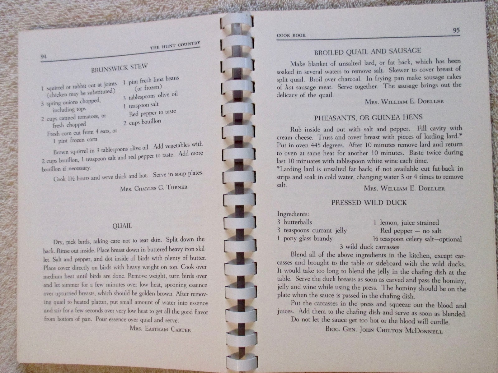 1967 Warrenton, VA Virginia horse fox HUNT COUNTRY vintage equestrian Cookbook
