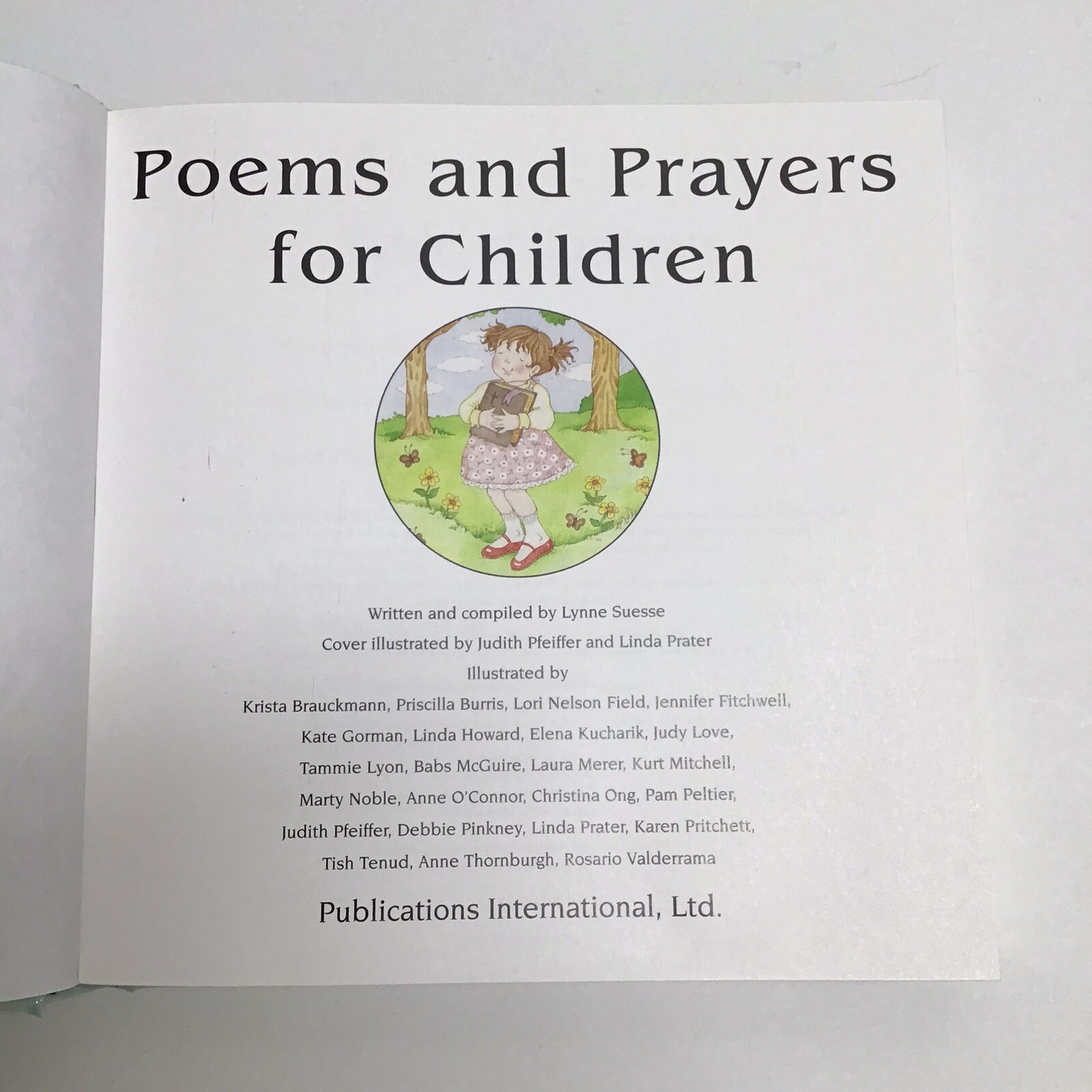 Poems and Prayers for Children Book Lynne Suesse 1999 Vintage Hardcover 1st Ed