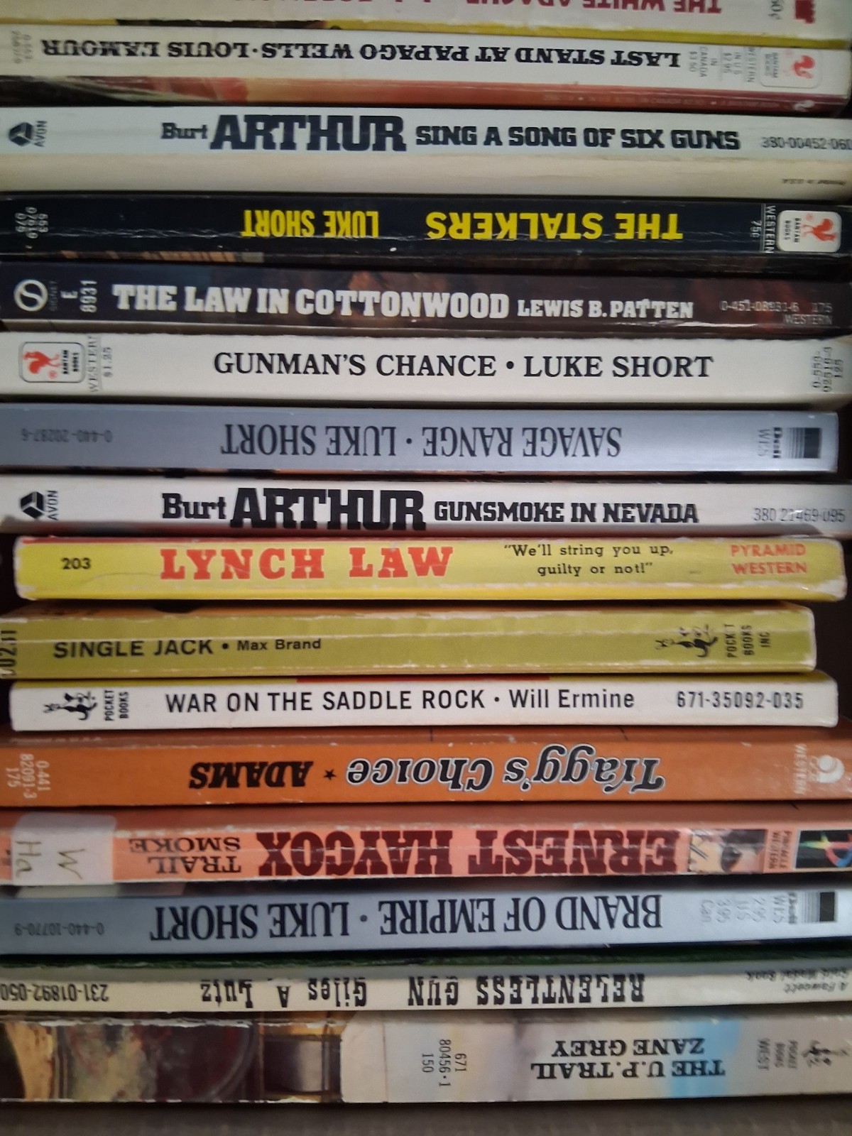 Western Book Lot (21) Zane Grey Luke Short BOX B