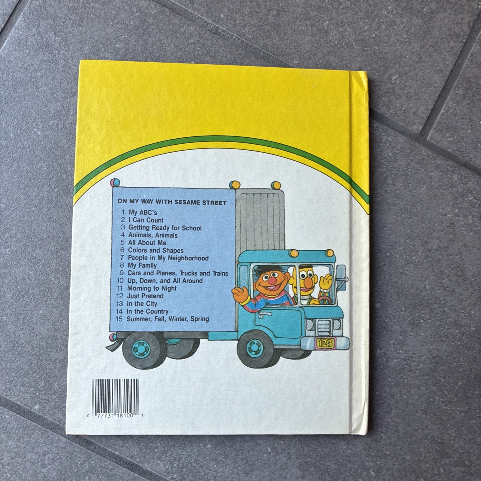 On My Way With Sesame Street, Vol. 1, 2, 6 And 10; Vintage Hardcover 1989
