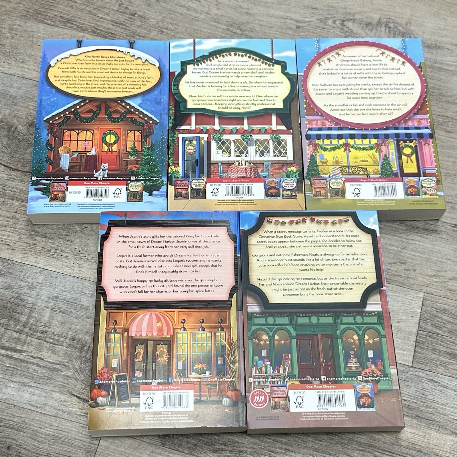 Dream Harbor Book Series Lot of 5 Paperback Books By Laurie Gilmore – Very Good