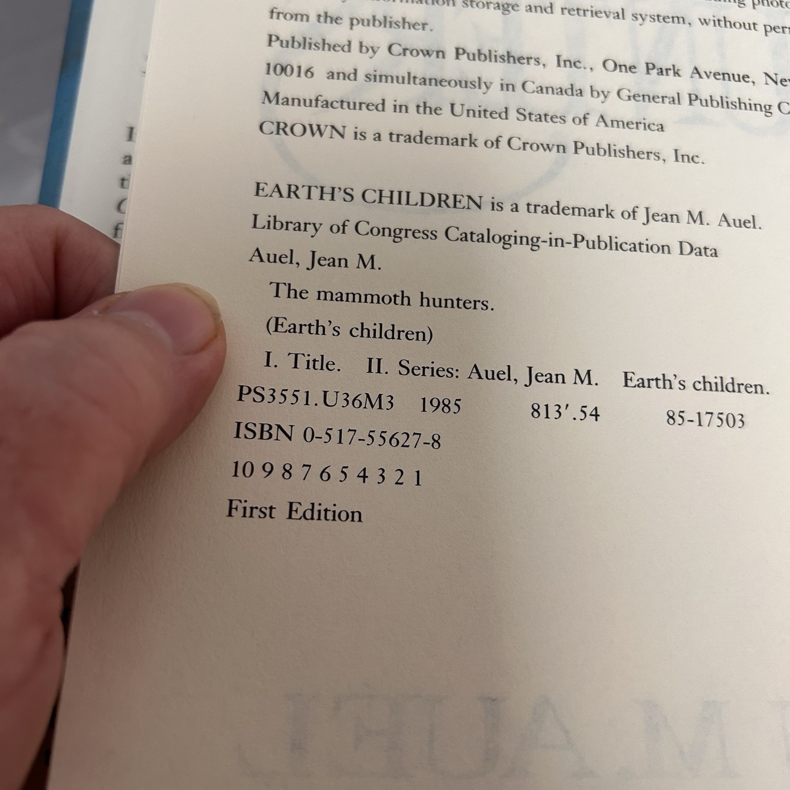 Earth’s Children by Jean M. Auel Books 1 2 3 4 Vintage Hardcovers (T) 1st ED