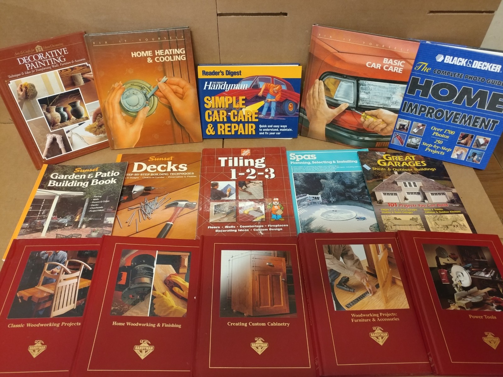 Lot of 20 Do-It-Yourself How-to Remodel Handyman Home Repair Books RANDOM*MIX