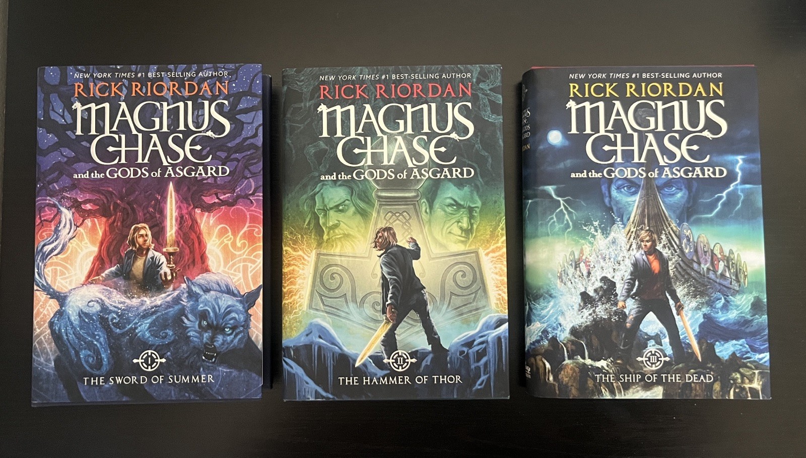 Rick Riordan MAGNUS CHASE Complete Series Lot of 3 Set HARDCOVER Books