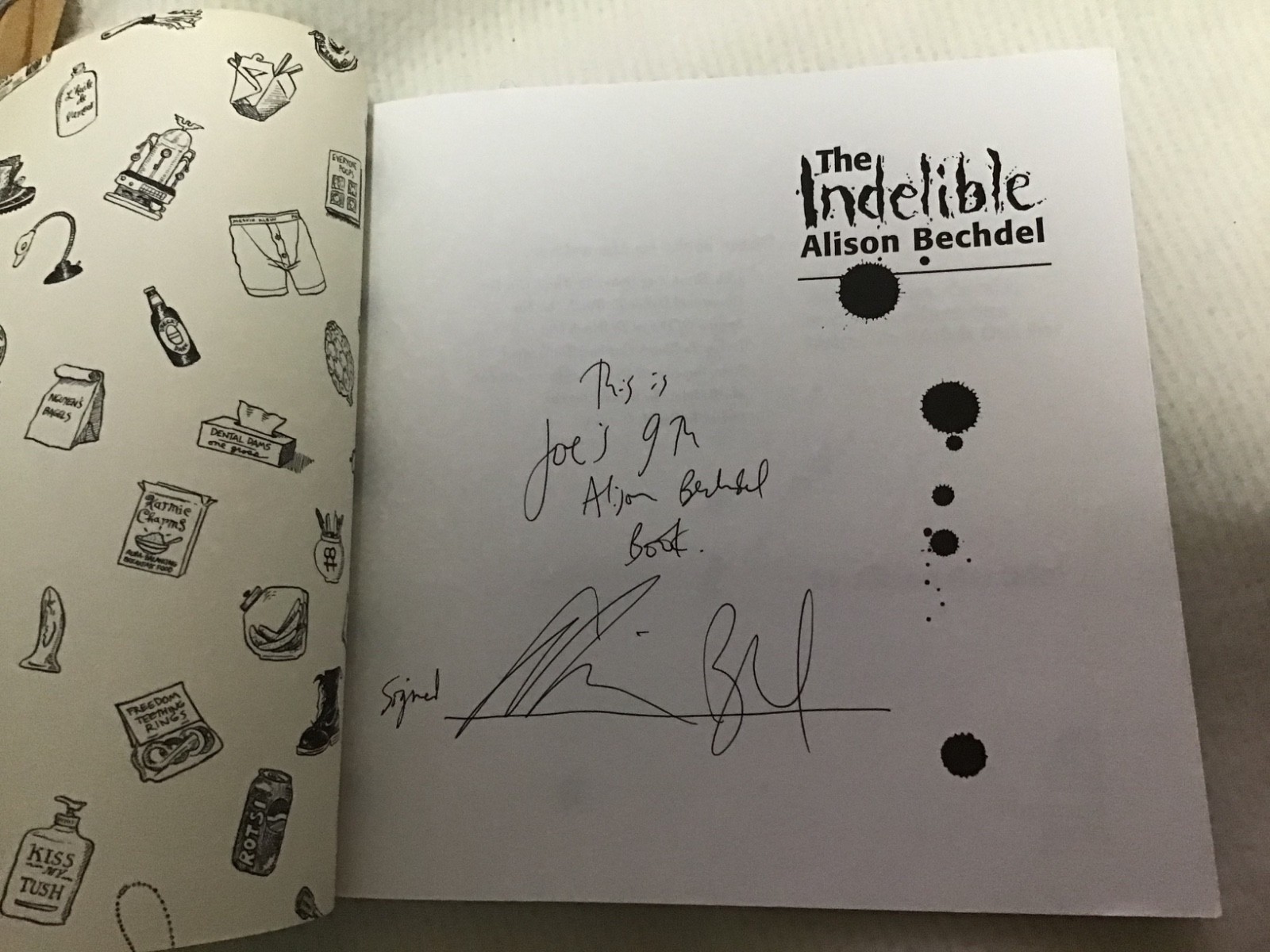 Whoa! Alison Bechdel lot of 12! Signed DTWOF Books! Titles in PIX & Description