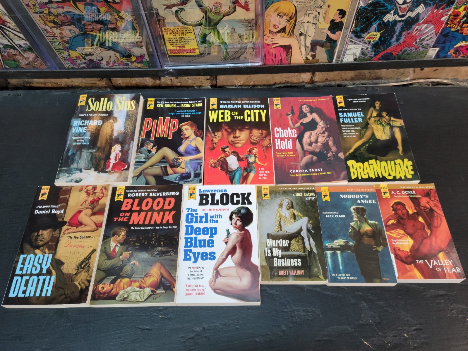 Lot of 11 HARD CASE CRIME Books – See Photos for Details!