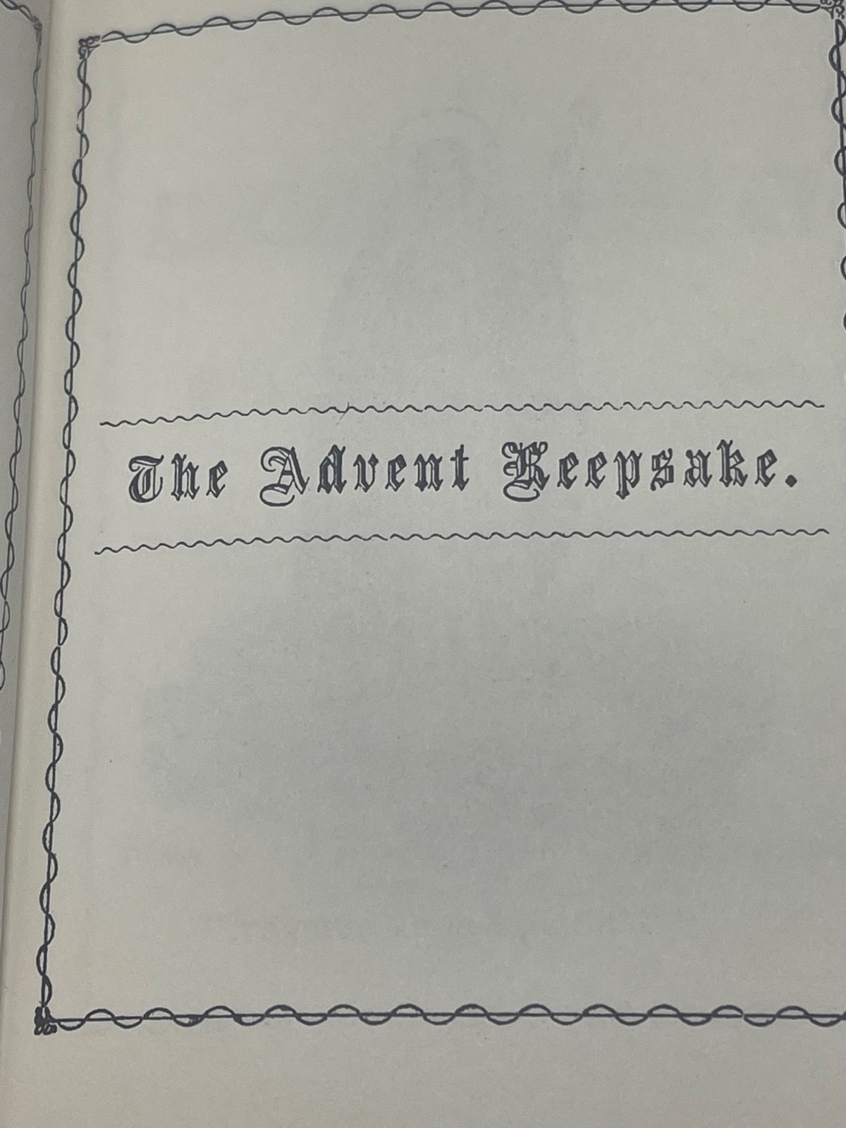 the avent keepsake paperback book 168 pages English red READ