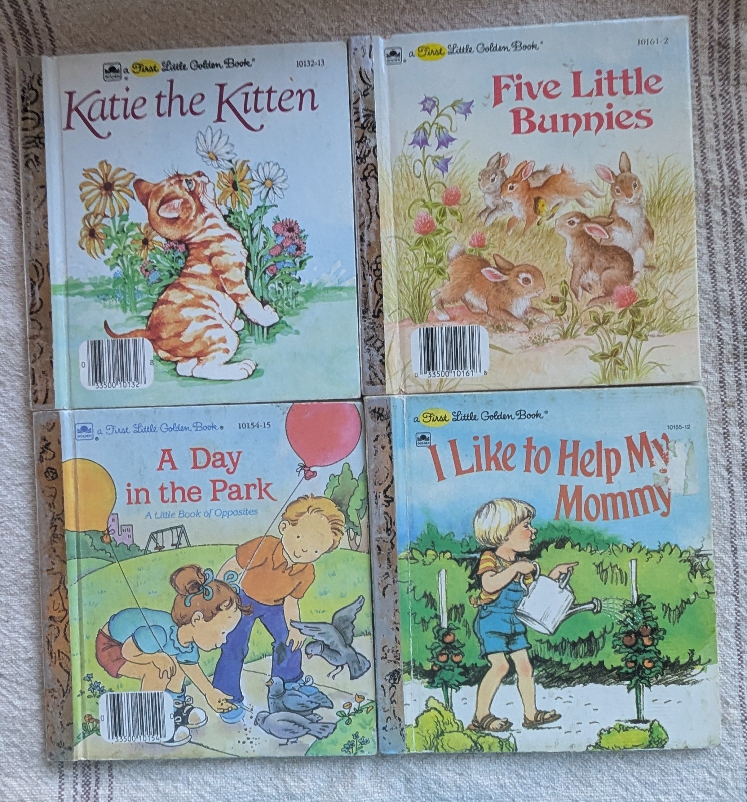 Vintage First Little Golden Books Set of 12 Books For Girls And Boys
