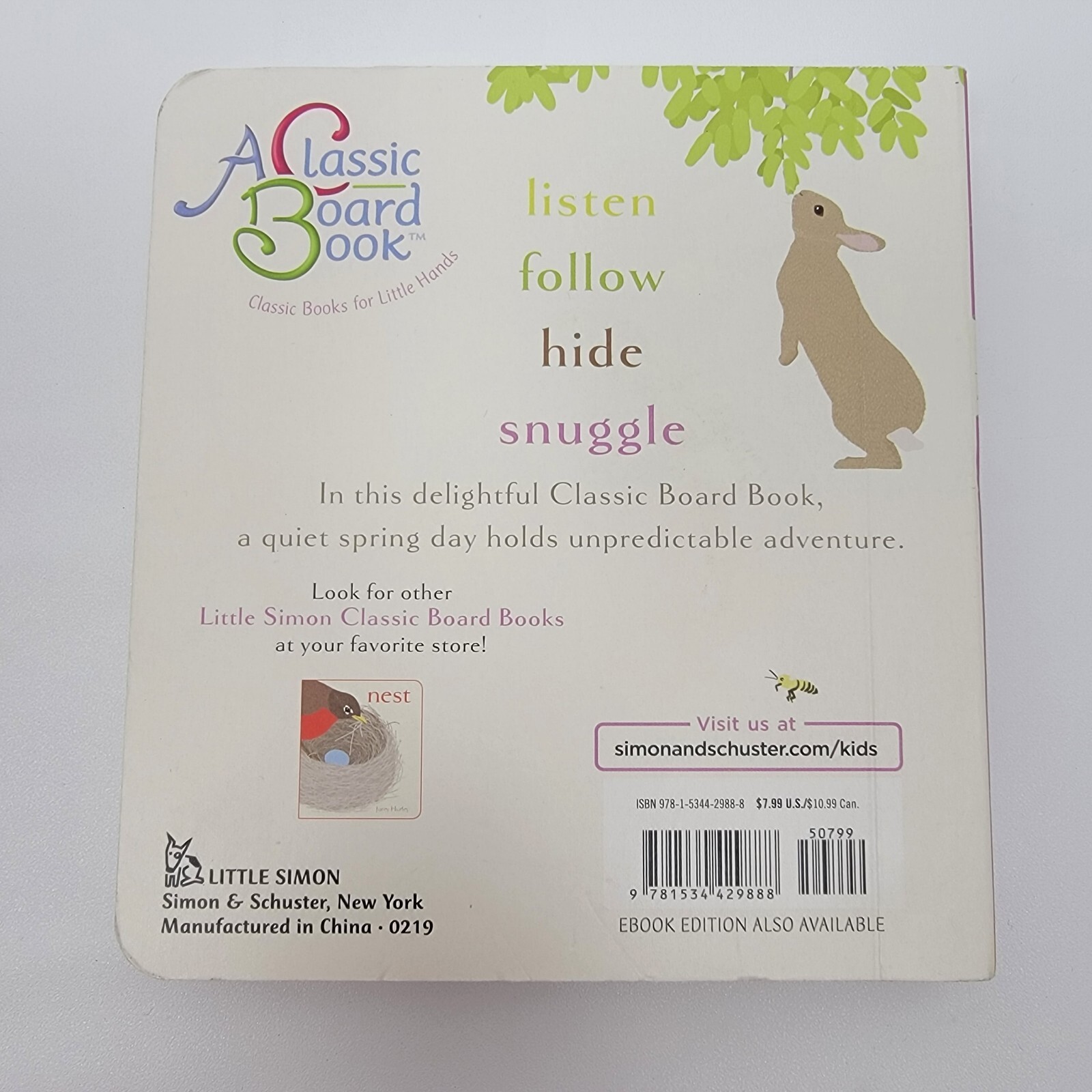„New“ Hop, Hardcover Little Simon by Jorey Hurley. Kind book 5.5″x6″x0.75″