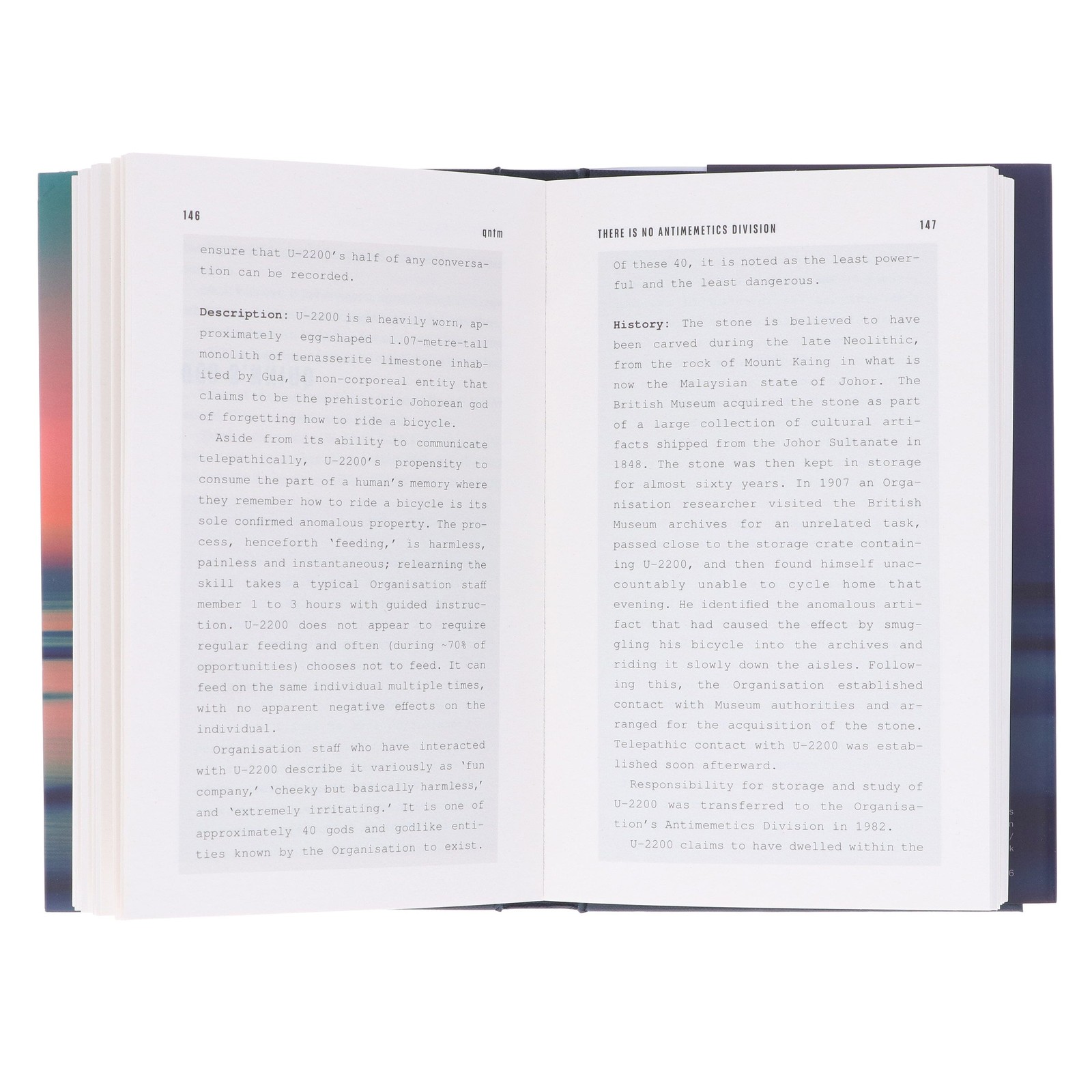 There Is No Antimemetics Division by qntm – Fiction – Hardback