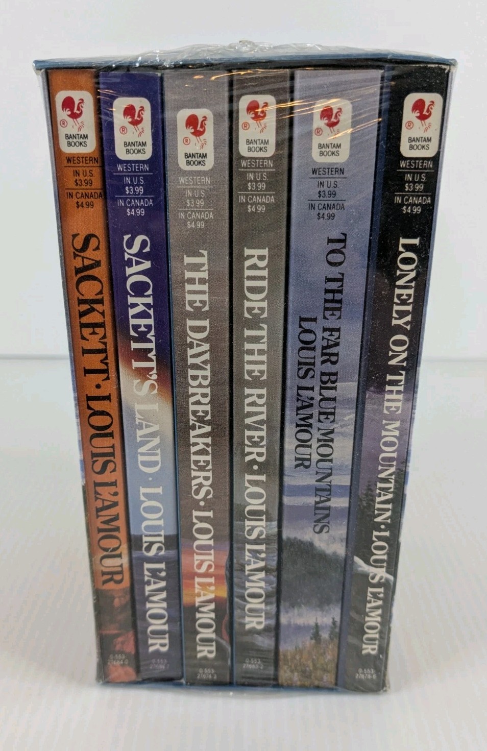 Louis L’Amour The Sacketts Box Set 6 Paperbacks Western Adventure Books Sealed