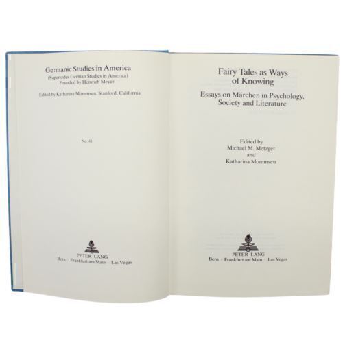German Fairy Tales GRIMM Marchen Psychology Alcohol Freud Magic Folklore Hoffman