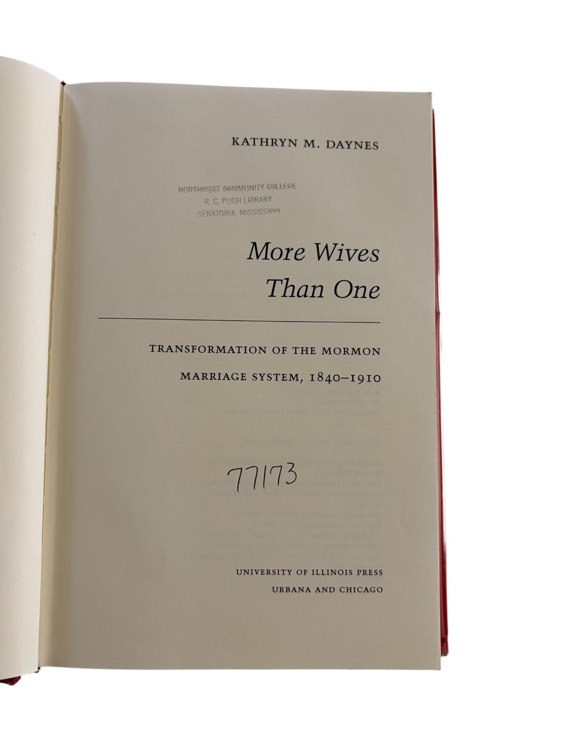 More Wives Than One Daynes 2001 First Ed Mormon History Plural Marriage