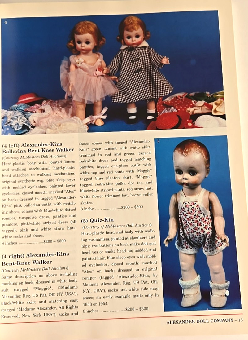 Baby-Boomer Dolls 1950s/60s Reference & Price Guide Michele Karl 1st Ed 2000 Y2K