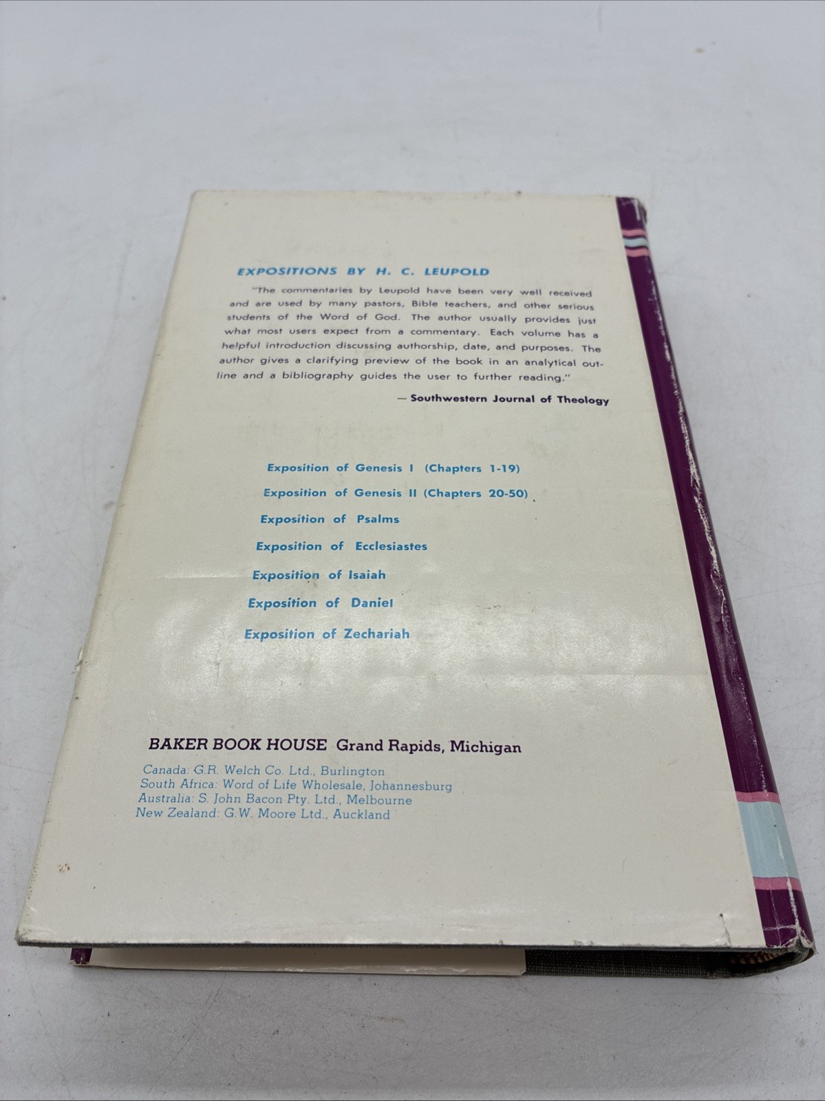 Exposition of Genesis Volume One H. C. Leopold Baker Book House Hardback 1982