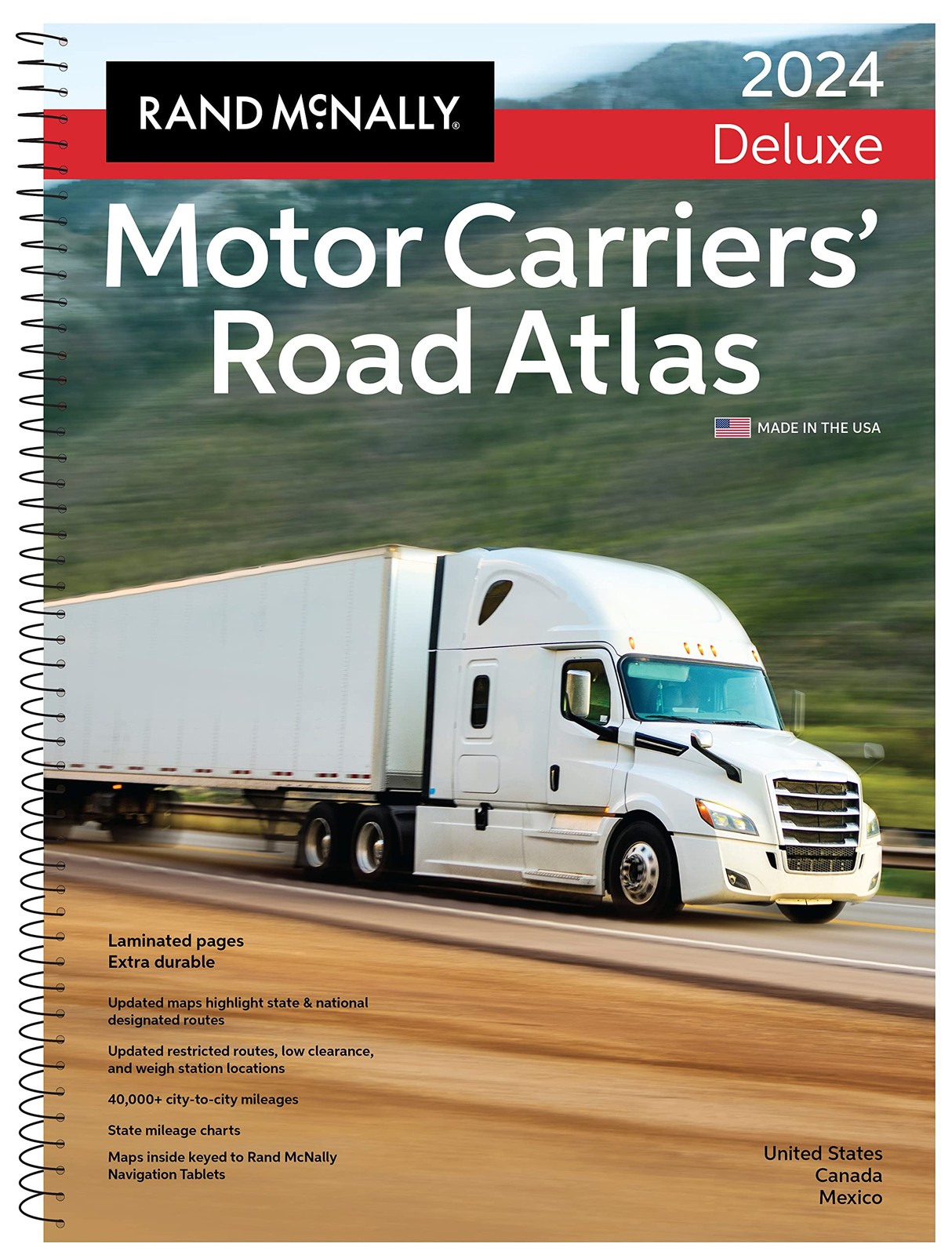 Rand McNally 2024 Deluxe Motor Carriers‘ Road Atlas: United States, Canada, …